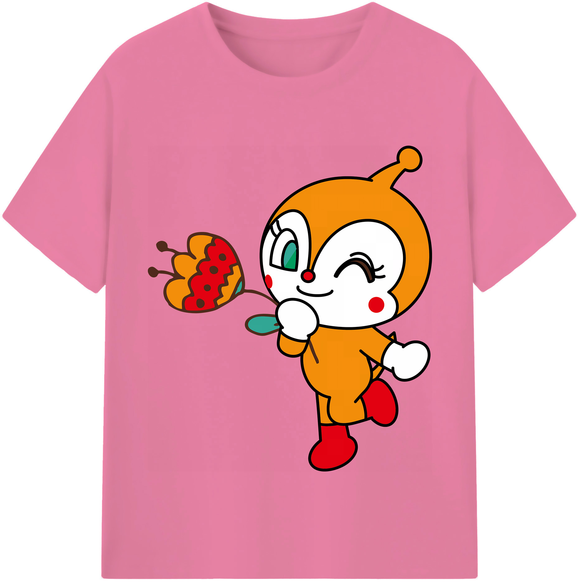 （画像用） アンパンマン Anpanman 綿100％半袖Tシャツ（フロントプリント）